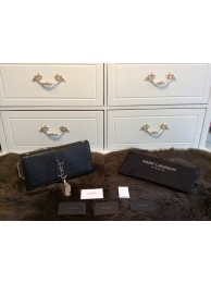 Replica Luxury 2015 Yves Saint Laurent collection serpentine platinum chain 311214 black JH08427hA88