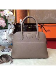 Replica Luxury Hermes Bolide Original Togo leather Tote Bag HB31 grey JH01577hA88