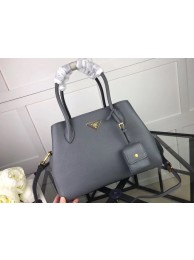 Replica Prada Calf leather bag 1127 grey JH05380dA35