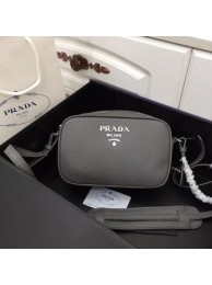 Replica Prada Calf leather shoulder bag 1841 grey JH05228wU61