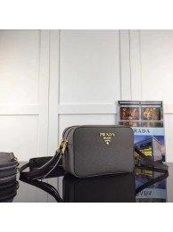 Replica Prada Calf leather Shoulder Bag 1BH082-2B grey JH05585an47