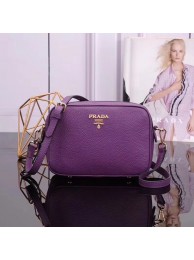 Replica Prada Calf leather Shoulder Bag 1BH082 purple JH05602eG43