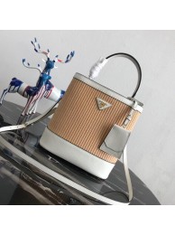 Replica Prada Double Medium bag 1BA210 white JH05320Ny84