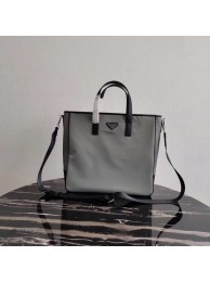 Replica Prada Re-Edition nylon tote 1BD071 2VG064 grey JH04949TN94