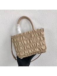 Replica Prada Re-Edition nylon Tote bag 1BG321 apricot JH05139aG64