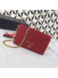 Replica Prada Saffiano leather shoulder bag 1BP012 red JH05315Pg26