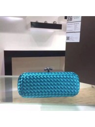 Replica Top Bottega Veneta Japanese Silk ribbon Clutch 0313 Blue JH09349Rc30