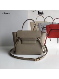 Replica Top Celine NANO BELT BAG IN GRAINED CALFSKIN 99970 Dark Brown JH05950kC46