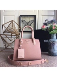 Replica Top Prada Bibliotheque Handbag in Calf Leather 1BA156 Pink JH05596Lo91