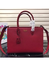 Replica Top Prada Saffiano Leather Tote Large 1BA153 red JH05360kC46