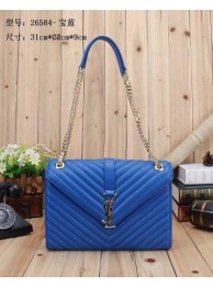 Replica Yves Saint Laurent hot style shoulder bag 26584 blue JH08382pb70