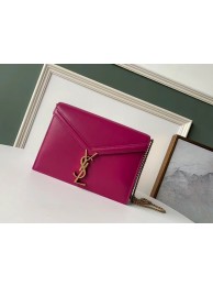SAINT LAURENT Cassandra leather shoulder bag 532750 rose JH07870dt49