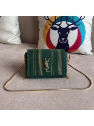 SAINT LAURENT Kate medium leather shoulder bag 539213 green JH07943vb27