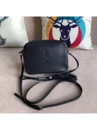 SAINT LAURENT Lou linen camera bag 97641 black JH07941cj58