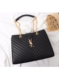 SAINT LAURENT Loulou Monogram extra-large quilted leather shoulder bag 26587 black JH08034lH78