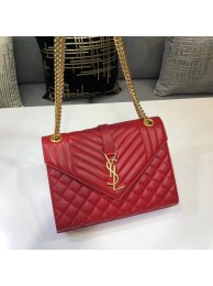 SAINT LAURENT Medium satchel 487206 red JH07898rt58