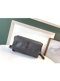 SAINT LAURENT Niki leather belt bag 577124 gey JH07851UZ79