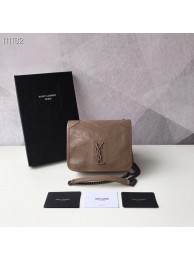 SAINT LAURENT Niki Mini leather shoulder bag 03743 Chestnut JH07858oN21
