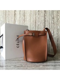 Top CELINE BIG BAG BUCKET IN SUPPLE GRAINED CALFSKIN 55428 Camel JH06028xs20