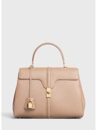 Top CELINE MEDIUM 16 BAG IN SATINATED CALFSKIN 187373 BEIGE JH05975eB82