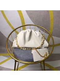 Top Copy Bottega Veneta Nappa lambskin soft wide large Shoulder Bag 585853 white JH09286po42