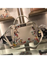 Top Copy Fendi PEEKABOO Tote Bag 35790 white JH08696po42
