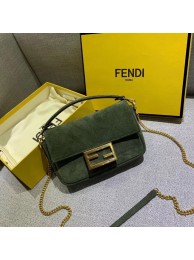 Top FENDI BAGUETTE Mini Shoulder Bag 8BS017 green JH08601RL31