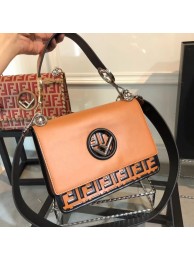 Top Fendi KAN I LOGO Handbag medium 8BT284 Camel JH08720zq44