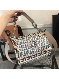 Top Imitation Fendi KAN I LOGO Handbag medium 8BT284 green JH08718EE80