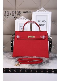 Top Imitation Hermes epsom leather kelly Tote Bag1044 red JH01868EE80