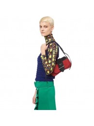 Top Prada Sidonie leather shoulder bag 1BD168 red JH05438xs20