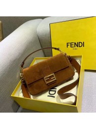 Top Replica FENDI BAGUETTE Mini Shoulder Bag 8BS017 brown JH08600Qt73