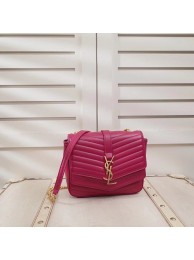 Top Replica SAINT LAURENT Sulpice small quilted leather cross-body bag 532662 rose JH08010Qt73