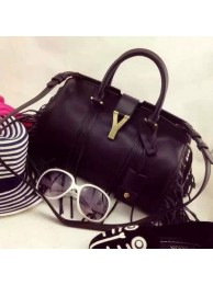 YSL Fringed bag 40992 black JH08355qZ31