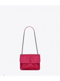 Yves Saint Laurent NIKI BABY IN LAMBSKIN 498893 rose JH07902eT55